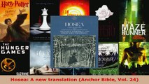 Read  Hosea A new translation Anchor Bible Vol 24 EBooks Online