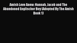 Amish Love Anew: Hannah Jacob and The Abandoned Englischer Boy (Adopted By The Amish Book 1)