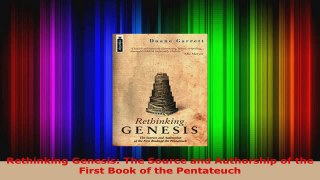 Read  Rethinking Genesis The Source and Authorship of the First Book of the Pentateuch EBooks Online