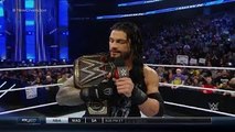 Roman Reigns With WWE World Heavyweight Title In WWE Smackdown