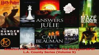 Read  Answers For Julie Book Nine In The Bodyguards Of LA County Series Volume 9 PDF Free