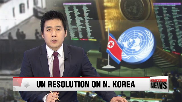 UN General Assembly adopts resolution on N. Korea's human rights abuses