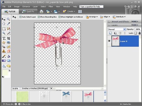 Papercraft Photoshop Elements Digital Scrapbooking Tutorial