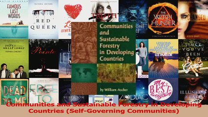 PDF Download  Communities and Sustainable Forestry in Developing Countries SelfGoverning Communities PDF Full Ebook