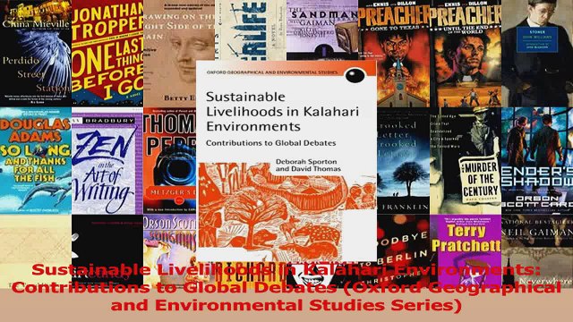 PDF Download Sustainable Livelihoods in Kalahari Environments Contributions to Global Debates Oxford Download Full Ebook