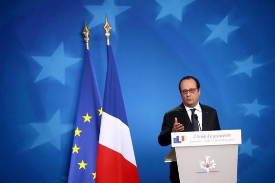 Conférence de presse lors du Conseil européen