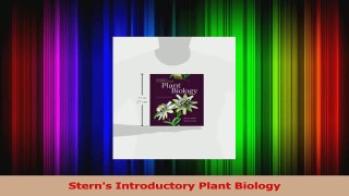PDF Download  Sterns Introductory Plant Biology Read Online