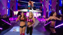 AJ Lee, Tamina Snuka and Aksana vs. Natalya and The Bella Twins