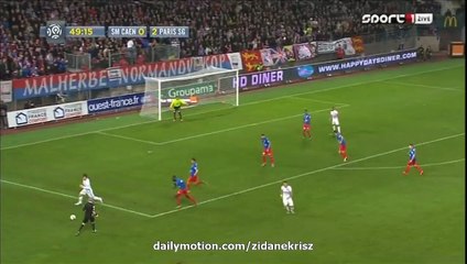 Ángel Di Maria 0:3 Second | Caen v. PSG 19.12.2015 HD