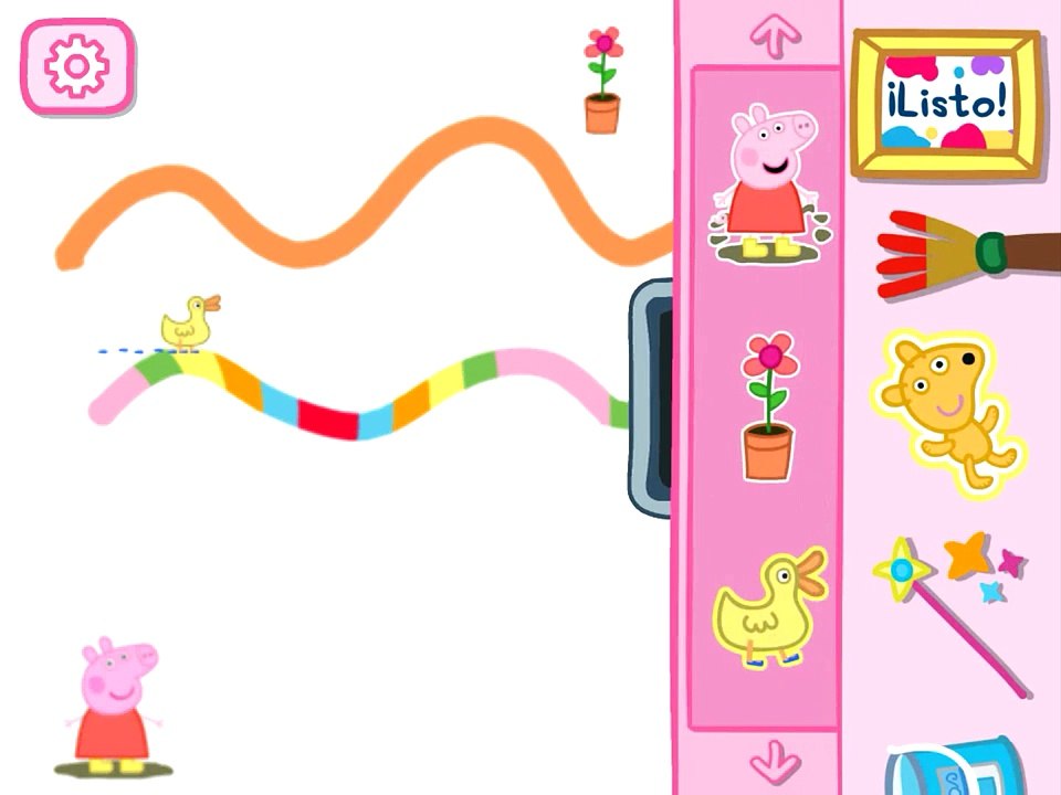 juego tablet Peppa's PaintBox- Apps para niños - Apps for kids - Dibujos Peppa Pig Games