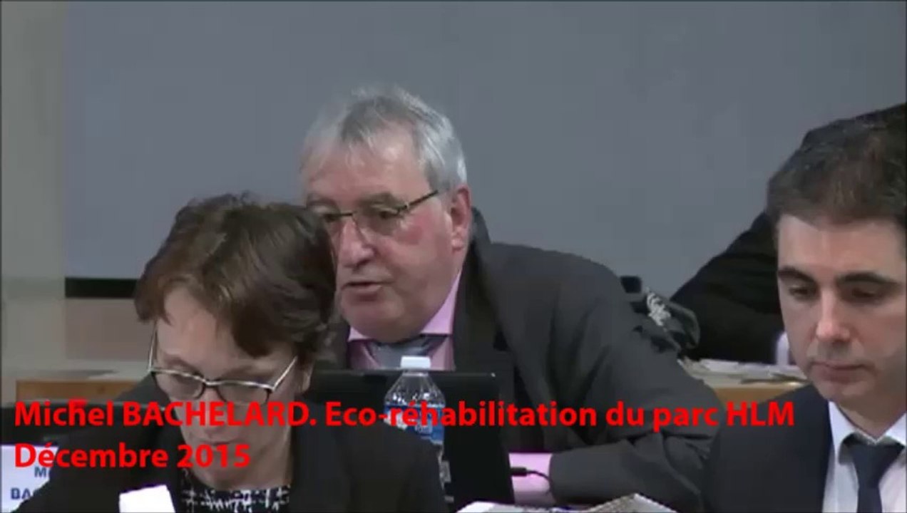 Michel BACHELARD. Eco-réhabilitation des logements du parc HLM. Décembre 2015