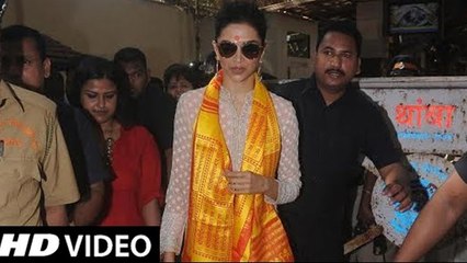 (VIDEO) Deepika Padukone Visits Siddhivinayak Temple To Pray For BAJIRAO MASTANI Success