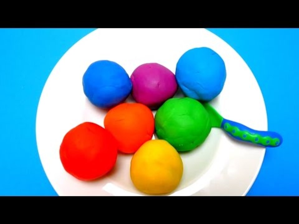 Play-Doh Surprise Eggs with Toys for Kids on a Plate