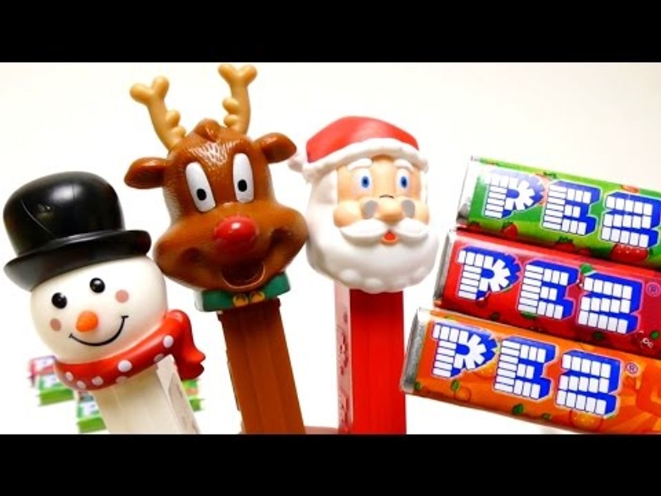 PEZ Christmas Edition - Candy Dispenser (Snowman, Santa Claus & Reindeer)