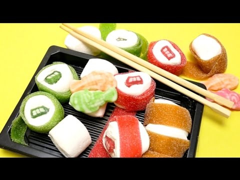 Candy Sushi Rolls -  Dessert Surprise with Chopsticks