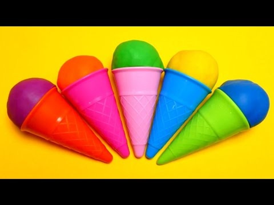 Play-Doh Ice Cream Cone Surprise Eggs Toys