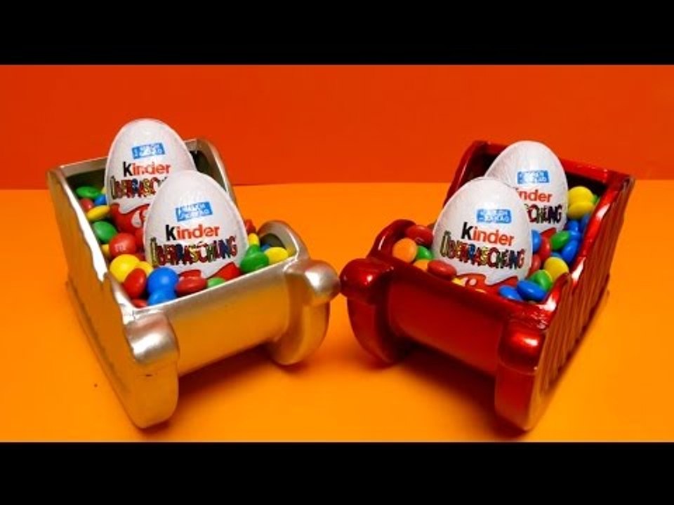 M&M's Sledge with Kinder Surprise Eggs