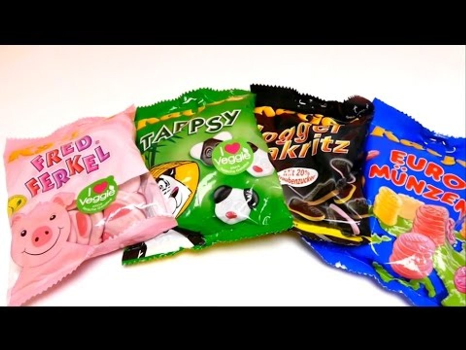 Katjes Sweets Collection - Fred Ferkel, Tappsy, Jogger Lakritz & Euro Coins