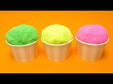 Foam Putty Pearl Clay (Floam) with Surprise Egg Toys in Ice Cream Cups