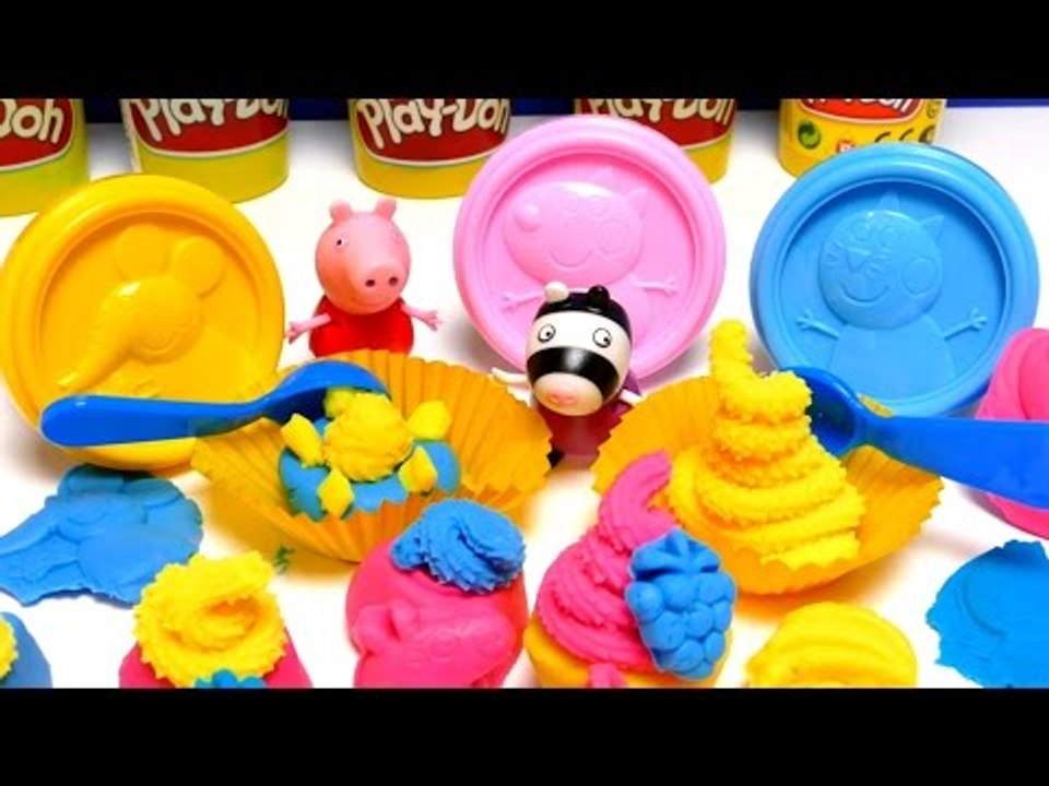 Play-Doh Peppa Pig Cupcake Dough Toys Video