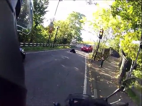 real hero saves girl- biker for the rescue