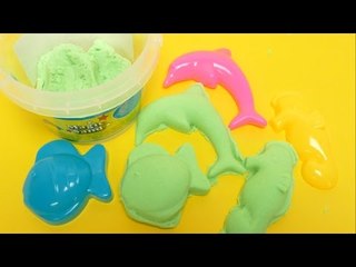 Colorful Magic Sand with Molds Playset
