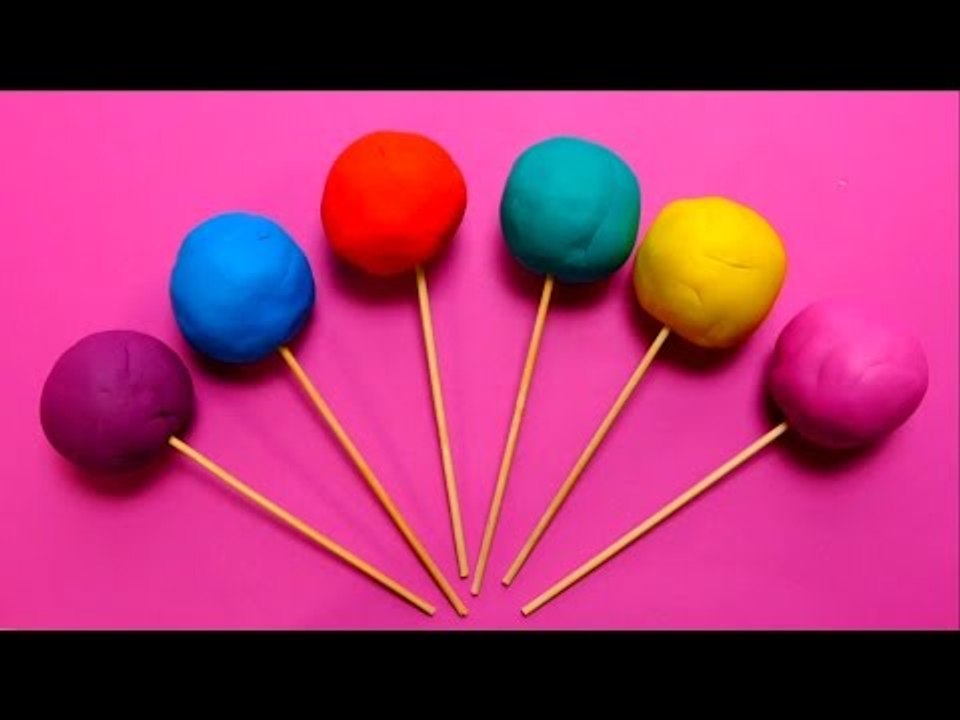 Play-Doh Lollipop Surprise Balls with Toys Hello Kitty, Smurf, Filly & ???