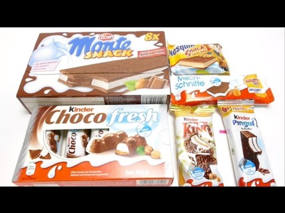 Kinder Choco Fresh, Zott Monte, Kinder King, Kinder Pinguin & more Snacks for School