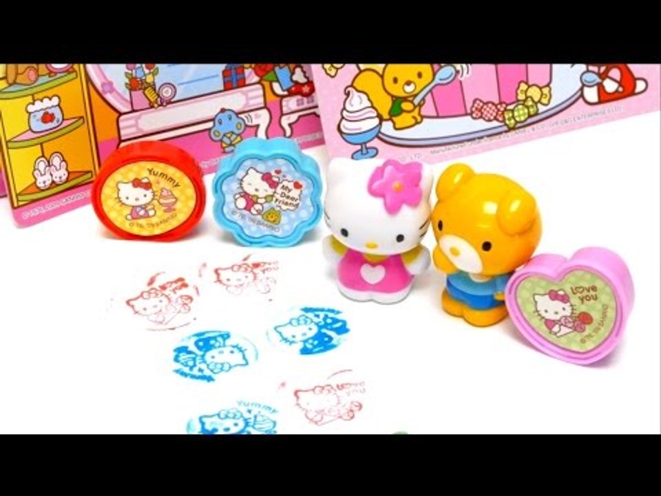Kawaii Hello Kitty Stamp Set for School