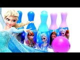 Disney FROZEN Bowling Set Elsa, Anna & Olaf Toys Unboxing 4K