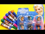 FROZEN Anna Elsa Olaf Pens with Stamps & FROZEN Stamps for School