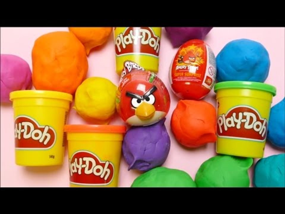 ANGRY BIRDS Special - Play-Doh, Surprise Eggs Fun Unboxing