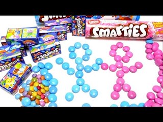 Nestlé Smarties for Girls & Boys + Domino Boxes - colorful Sweets from Europe