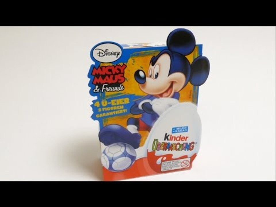 4 Mickey Mouse Kinder Surprise Eggs from Germany