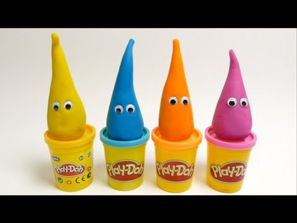 Play-Doh Surprise Eggs with Hats & Eyes