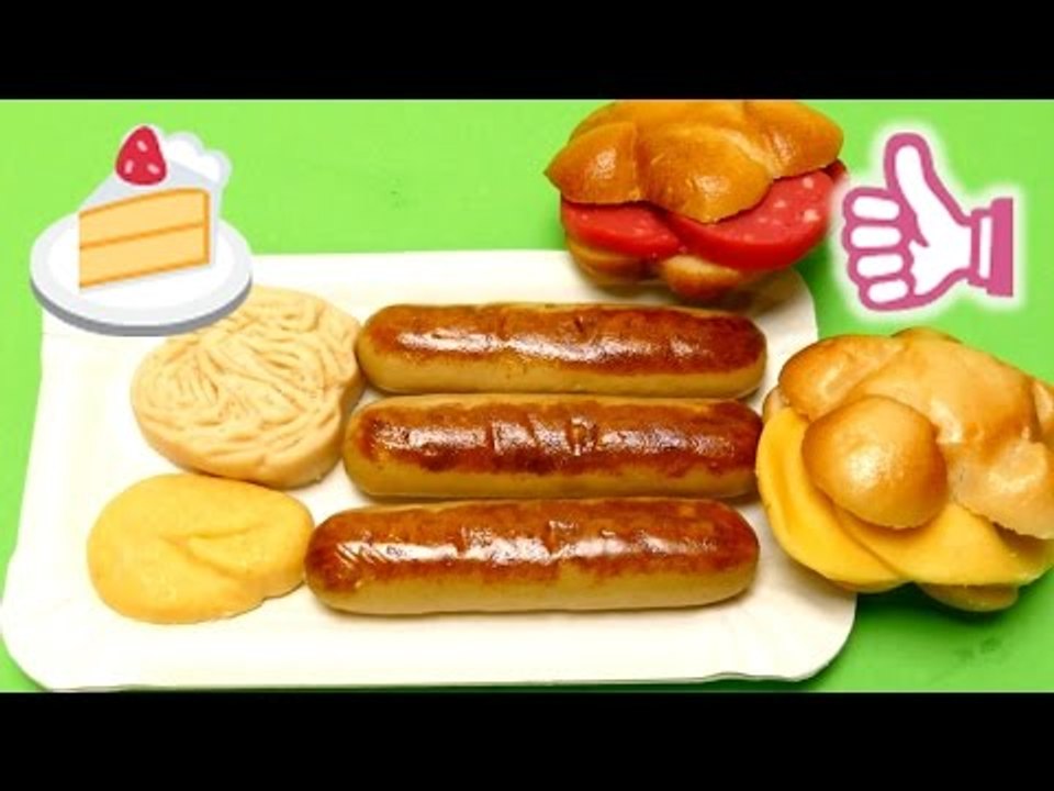 Marzipan Candy - German Sausages, French Fries & Salami & Cheese Bun