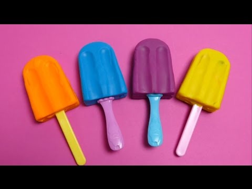 Play-Doh Ice Cream Popsicle Surprise Eggs - Pathfinder, SpongeBob, Car & C 3PO