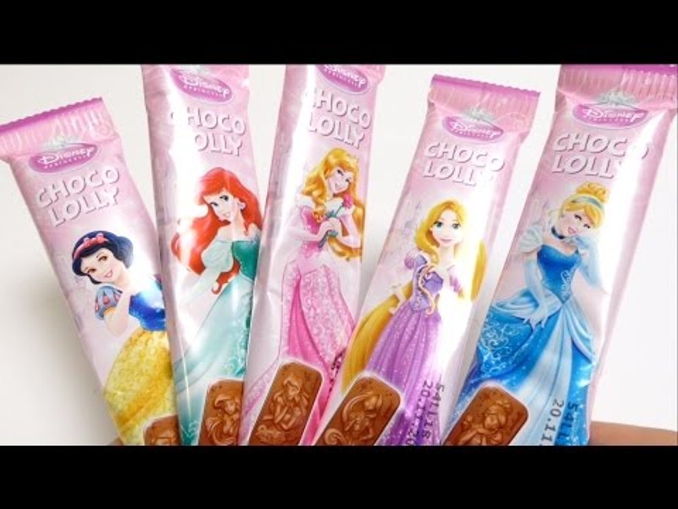 Disney Princess Choco Lolly Candy V2  - Cinderella, Snow White, Rapunzel & Aurora