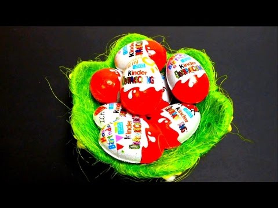 8 Surprise Eggs Unboxing for Kinder - German Edition