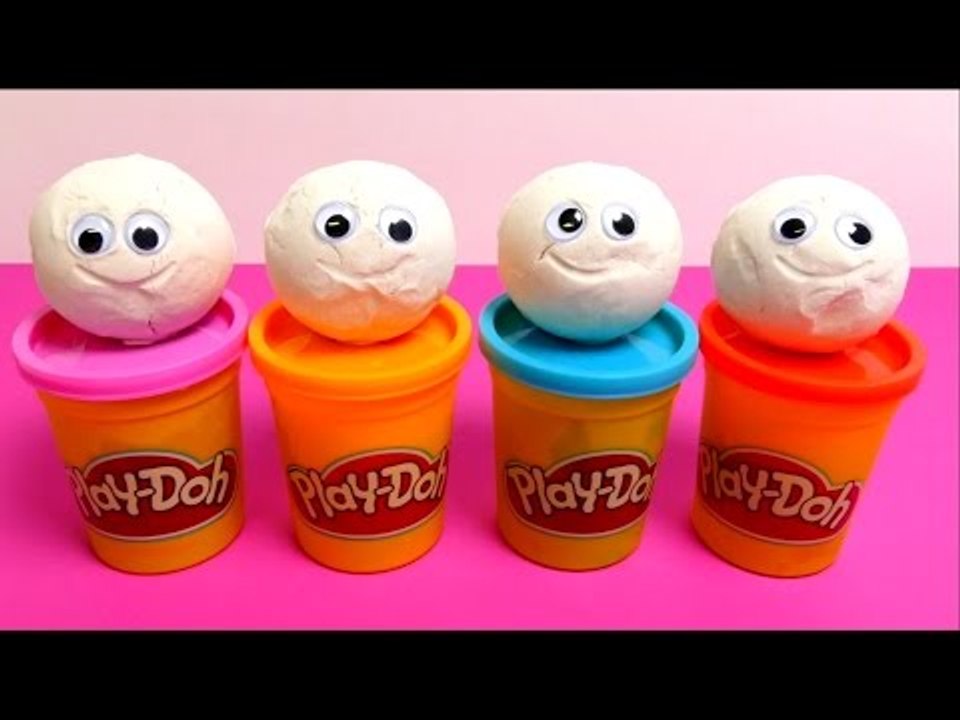 Play-Doh Surprise Balls with Toys - Smurf, Minion, Pluto & Hello Kitty