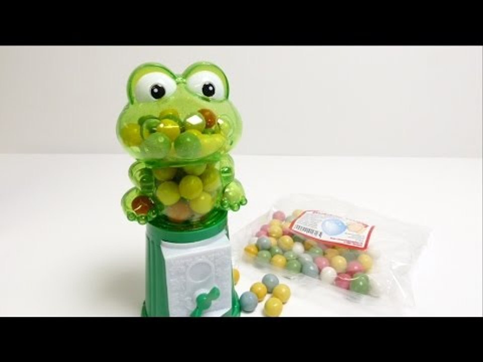 Glitter Frog Gumball Machine Toy for Kids
