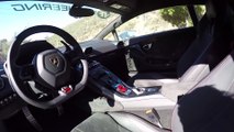 Stupid Driver goes so fast with Lamborghini Huracan