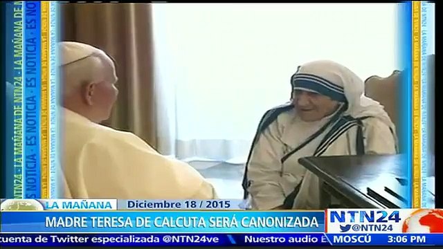 Reconoció su milagro: papa Francisco autoriza canonización de la madre Teresa de Calcuta