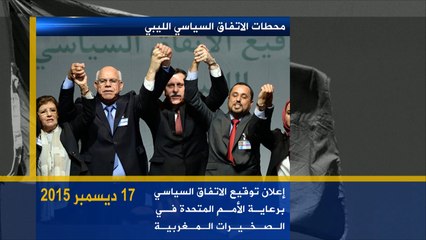 محطات الاتفاق السياسي الليبي