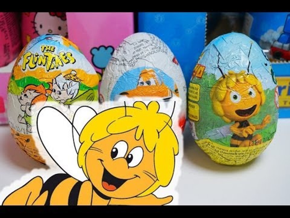 FLINTSTONES, BEE MAYA Disney PLANES Surprise EGGS