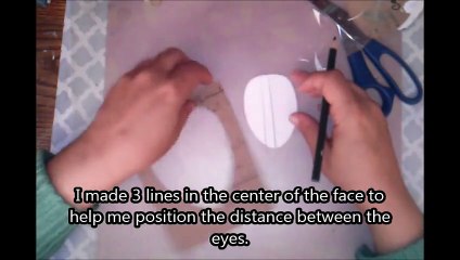 DIY Faces made from Chipboard for tracing and stenciling.