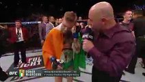 UFC 194- Conor McGregor and Jose Aldo Octagon Interview
