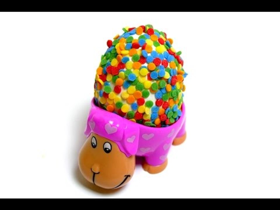 Easter Egg Coloring Decoration Idea with Confetti - DIY
