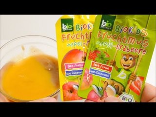BioKids Fruit Puree Apple Strawberry Dessert