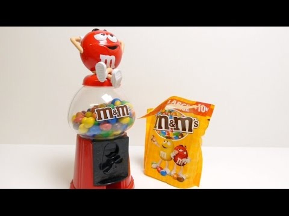 M&M's Gumball Machine - Candy Dispenser - Red M&M's XMAS Edition ガムボールマシーン